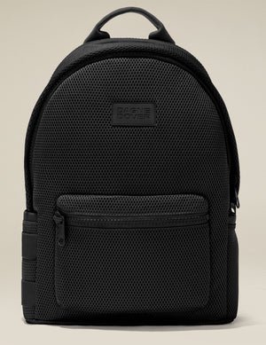 black dagne dover mesh backpack.