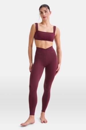Alternative view of DayFlex Wrap High Waisted Legging - Burgundy