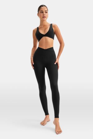Alternative view of DayFlex Wrap High Waisted Legging - Shadow Black