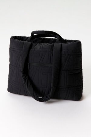 Alternative view of Essential Padded Tote Bag - Black