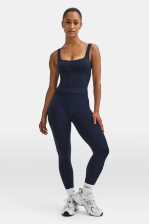 Alternative view of Sculpt Seamless Scrunch Legging - Navy Marl