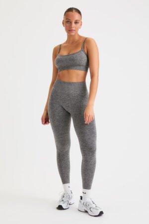 Alternative view of Sculpt Seamless Scrunch Legging - Charcoal Marl