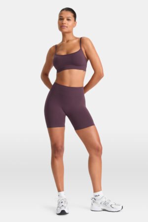 Alternative view of Sculpt Seamless Scrunch Shorts - Plum Marl