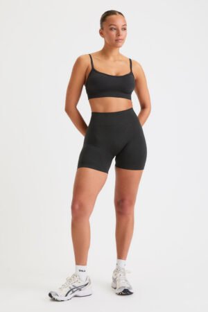 Alternative view of Sculpt Seamless Scrunch Shorts - Black Marl
