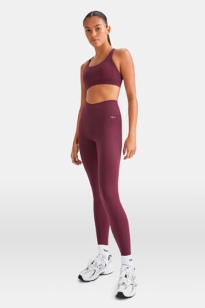 SkinLuxe V-Waist Legging - Burgundy