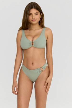 Alternative view of Nixie Asymmetric Ring Bikini Brief - Sage