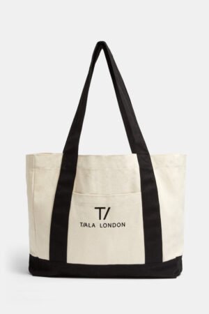 TALA London Contrast Tote Bag - Neutral